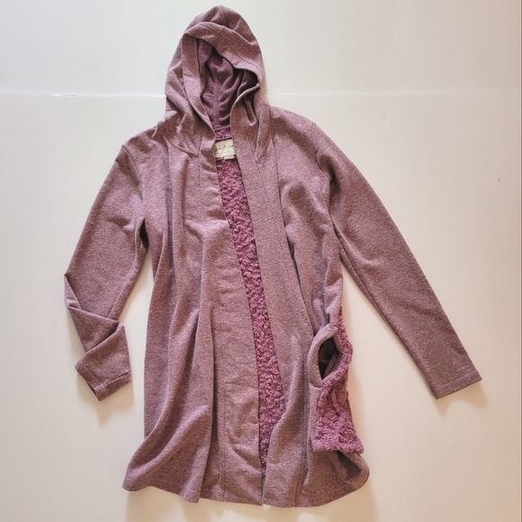 evy's tree Sweaters - Evy's tree hooded cardigan with texture details